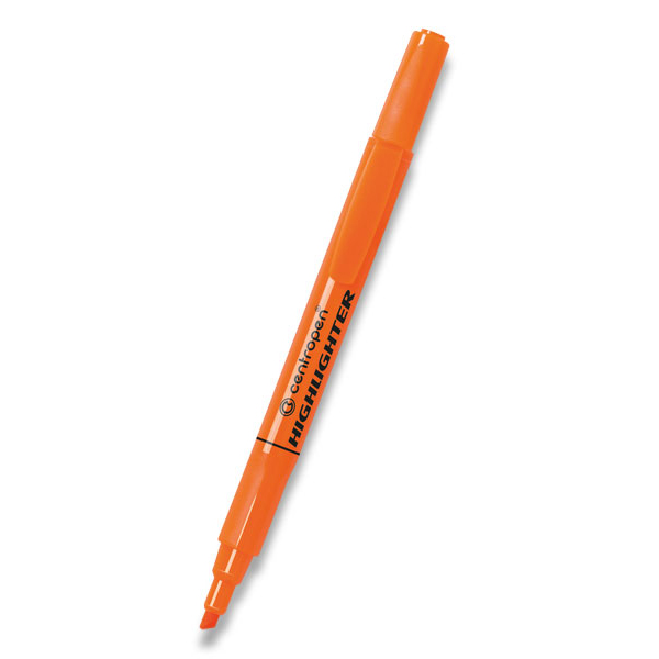 Zvýrazňovač Centropen Highlighter 8722 oranžový